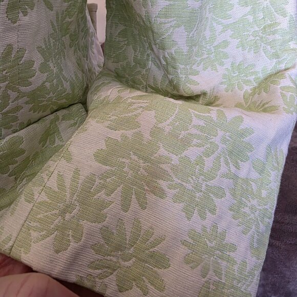 Carlisle Vintage Green Floral Jacquard Jacket Blazer Size 8 Button Front - Picture 3 of 15